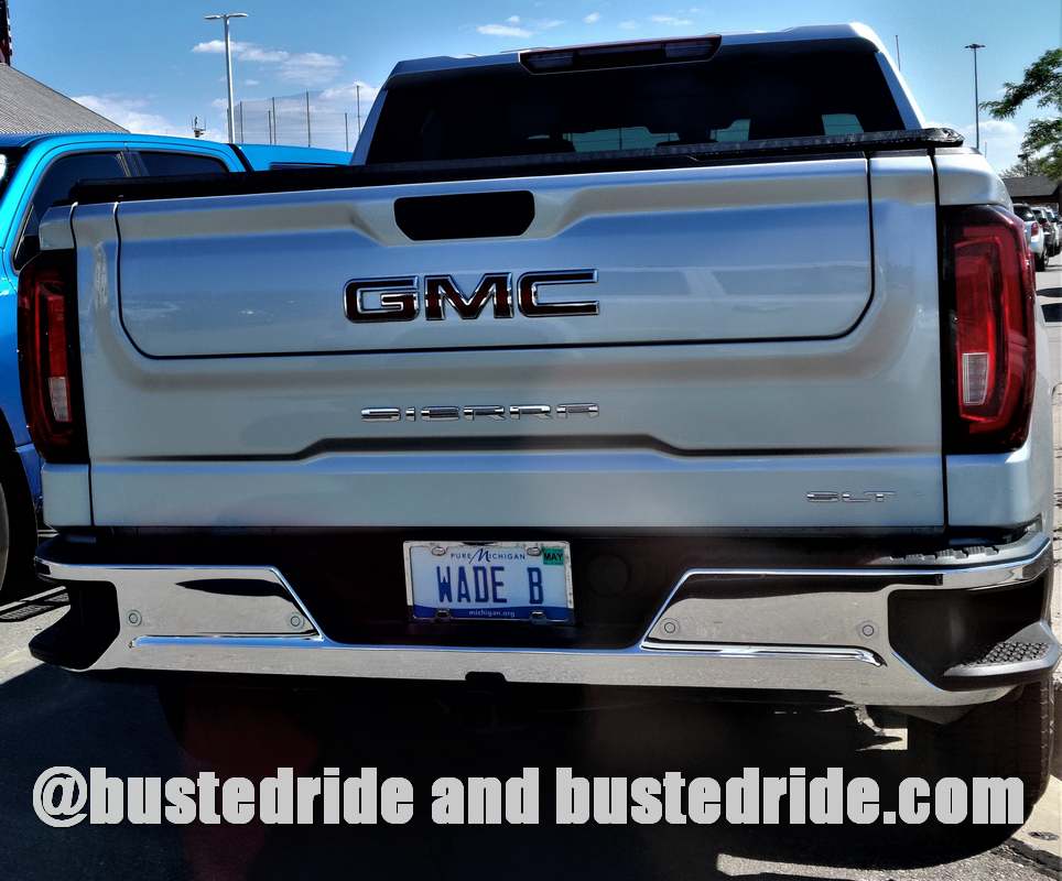 WADE B - Vanity License Plate by Busted Ride