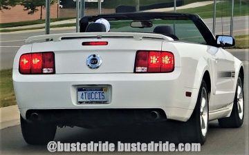 4TUCCIS - Vanity License Plate by Busted Ride