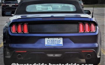 G1DDIUP - Vanity License Plate by Busted Ride