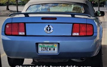 GONEWTW - Vanity License Plate by Busted Ride