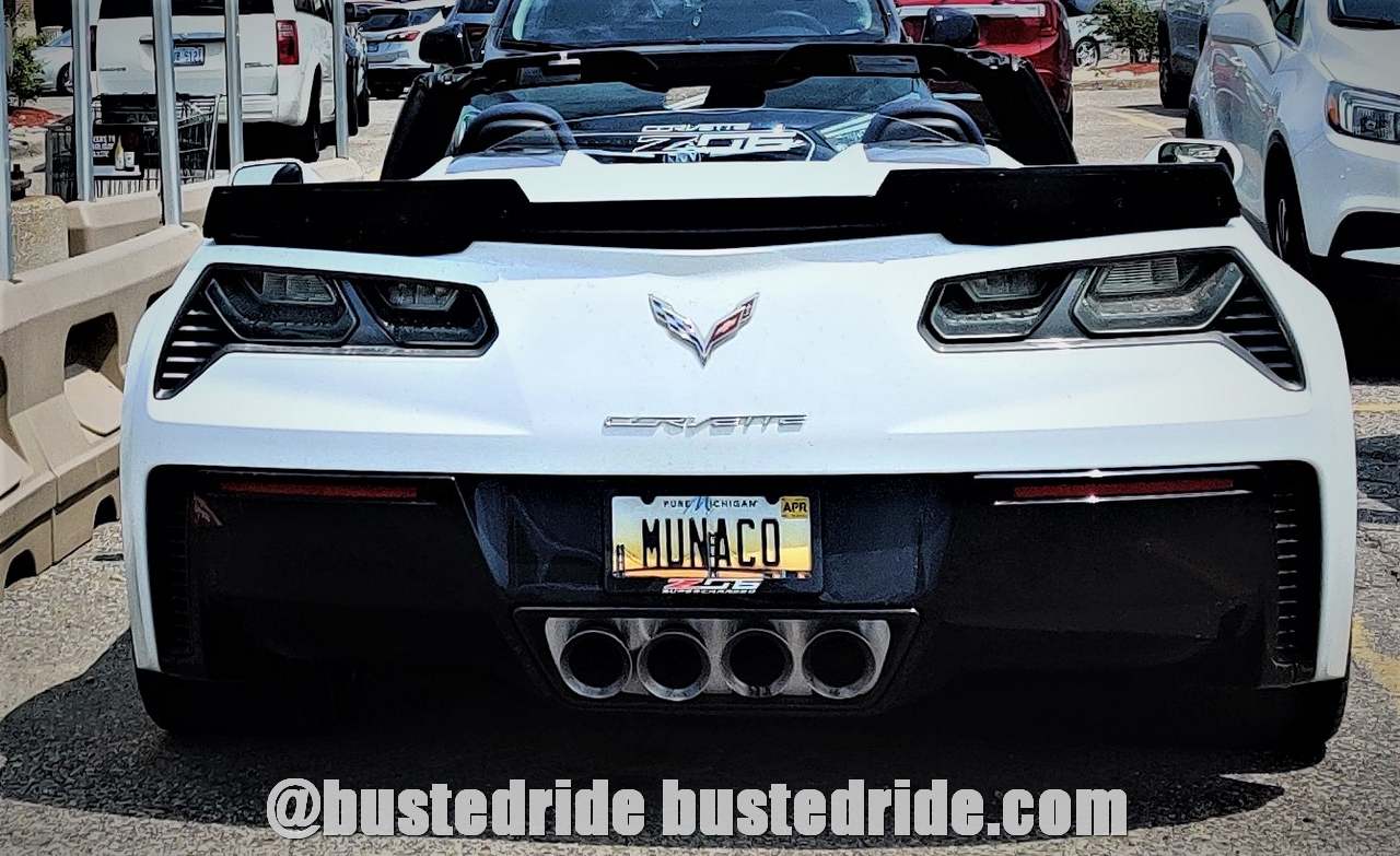 MUNACO - Vanity License Plate by Busted Ride