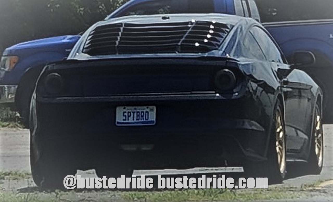 SPTBRO - Vanity License Plate by Busted Ride