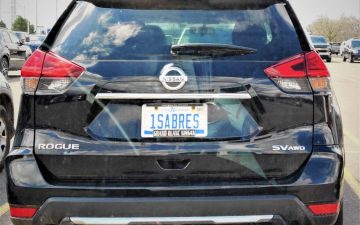 1SABRES - Vanity License Plate by Busted Ride