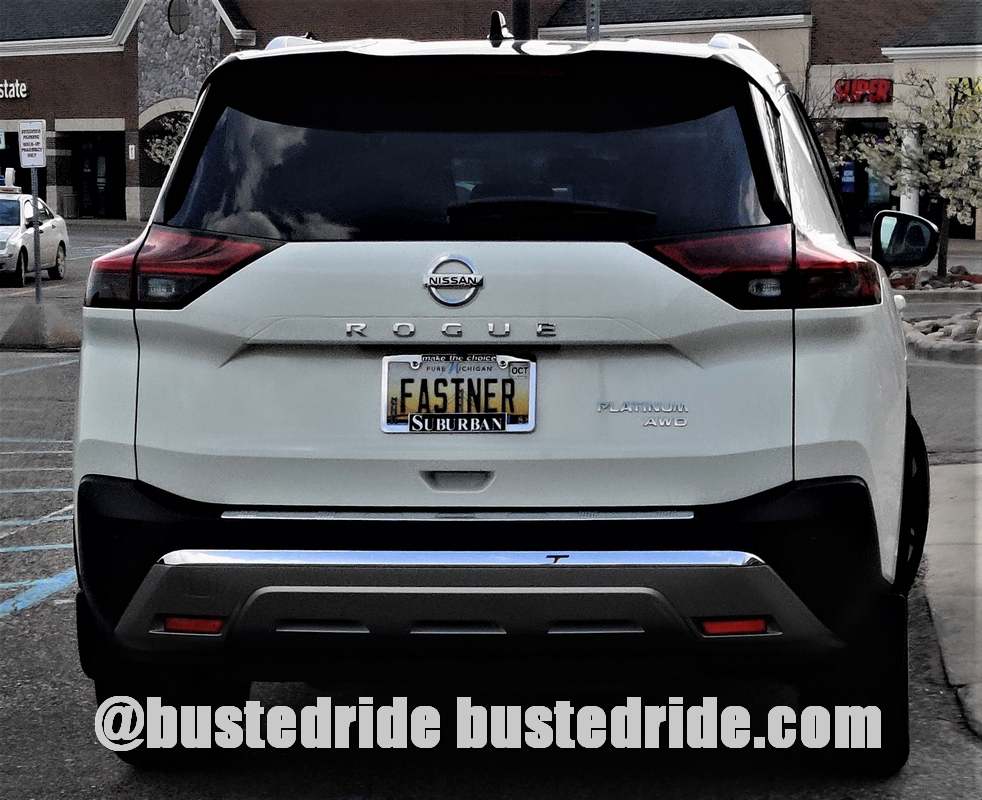 FASTNER - Vanity License Plate by Busted Ride