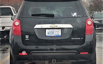 WOOK133 - Vanity License Plate by Busted Ride