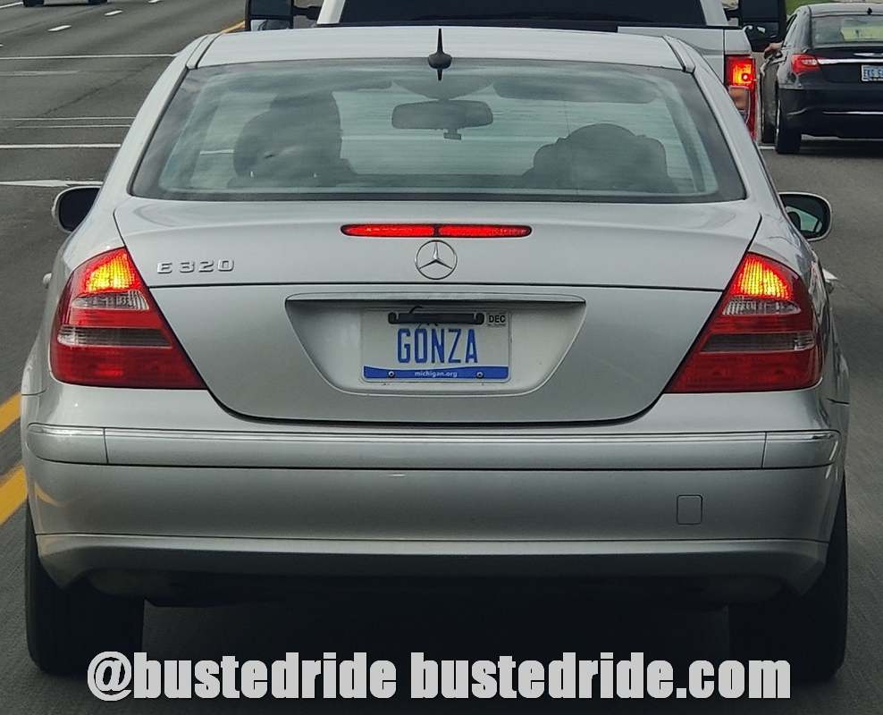 GONZA - Vanity License Plate by Busted Ride