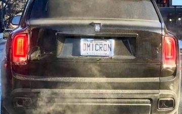 OMICRON - Vanity License Plate by Busted Ride