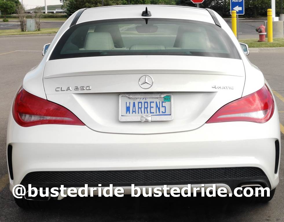 WARREN5 - Vanity License Plate by Busted Ride