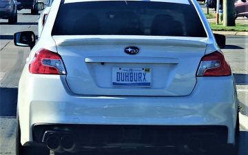 DUHBURX - Vanity License Plate by Busted Ride