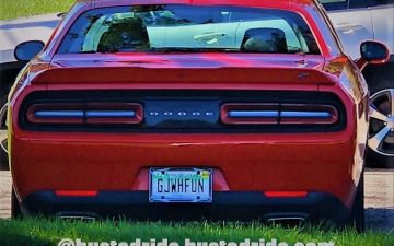 GJWHFUN - Vanity License Plate by Busted Ride