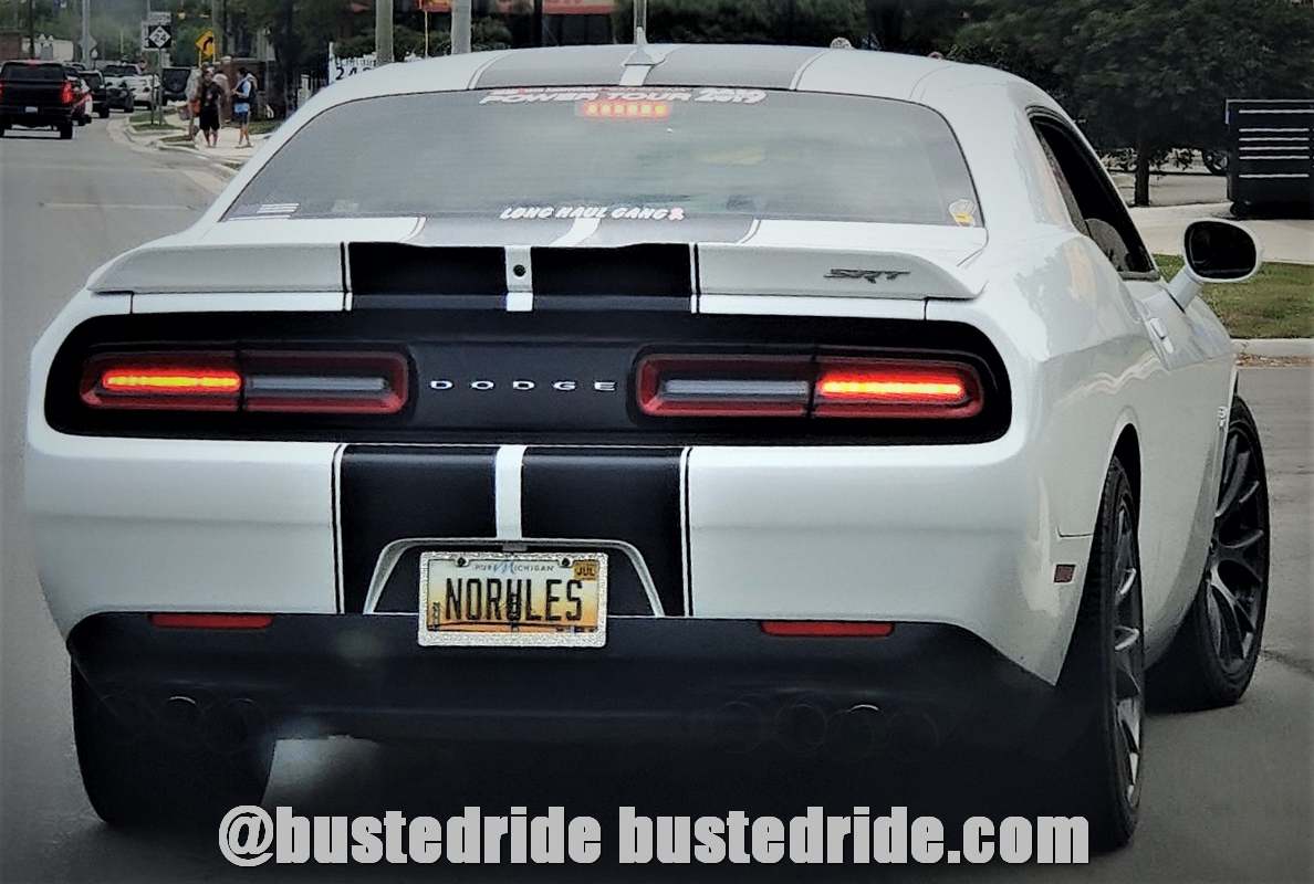 NORULES - Vanity License Plate by Busted Ride