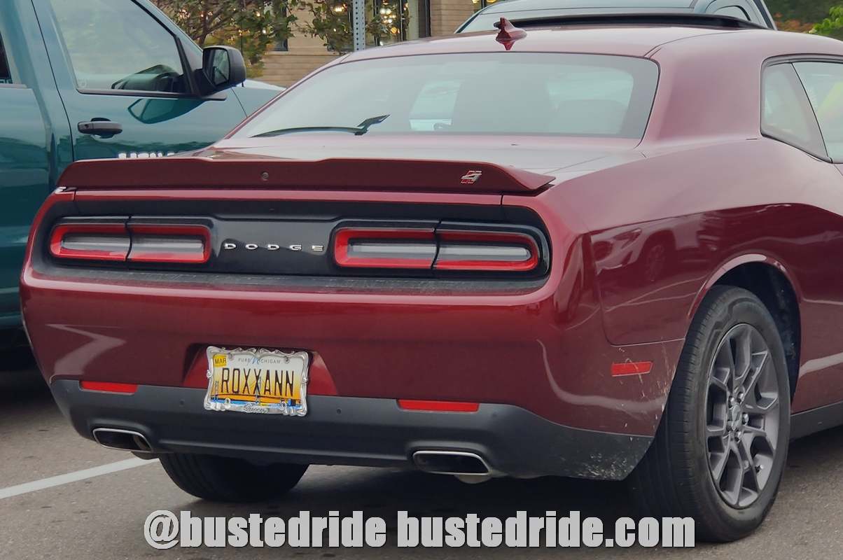 roxxann-vanity-license-plate-busted-ride