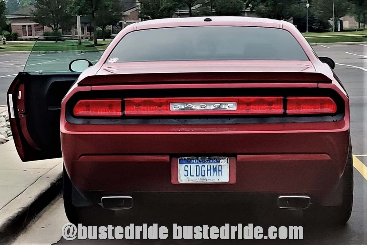 SLDGHMR - Vanity License Plate by Busted Ride