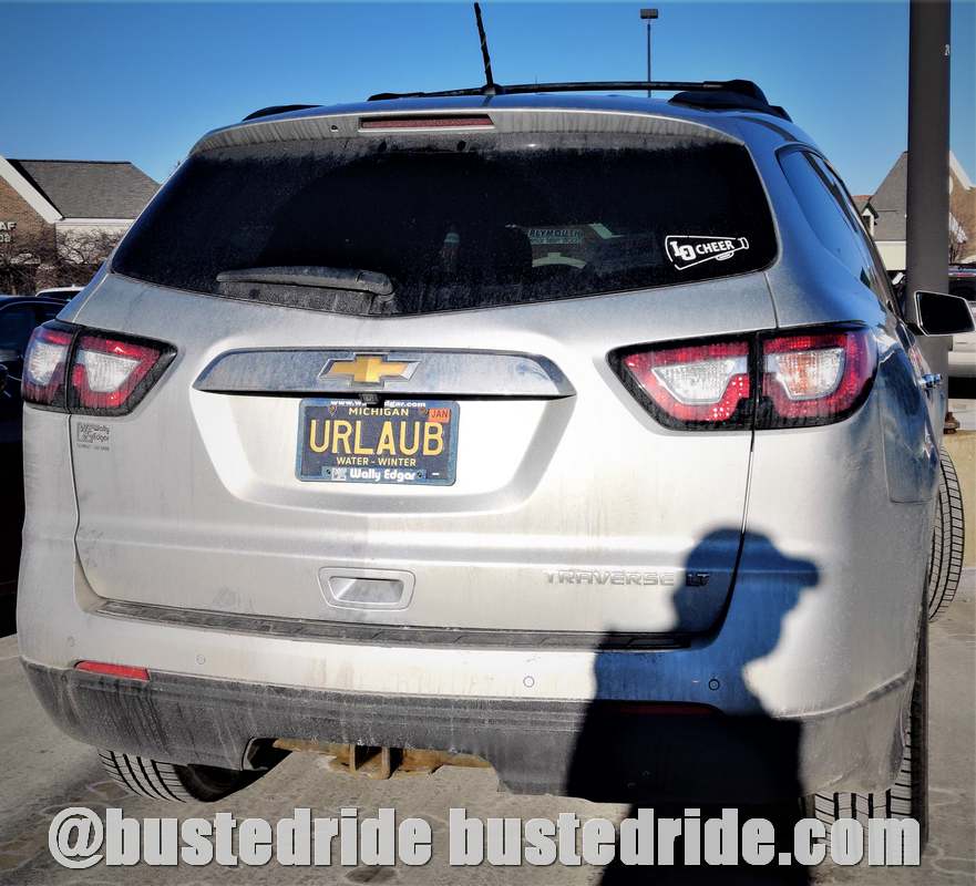 URLAUB - Vanity License Plate by Busted Ride