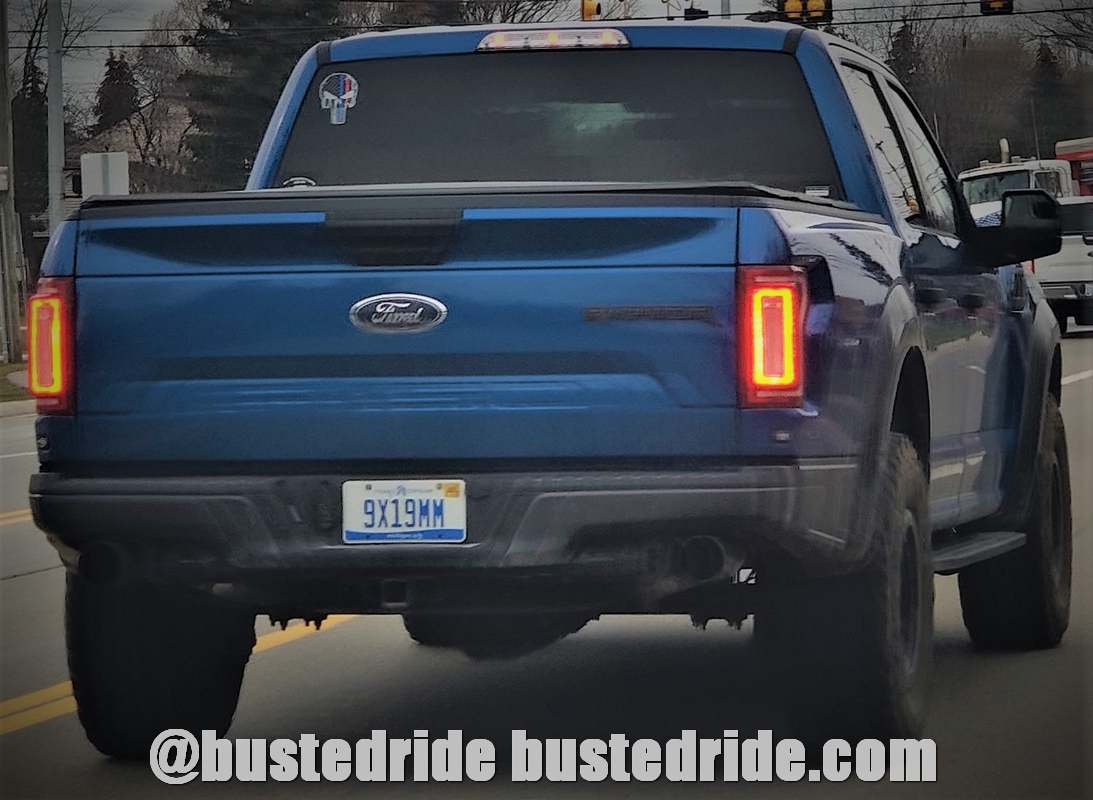 9X19MM - Vanity License Plate by Busted Ride