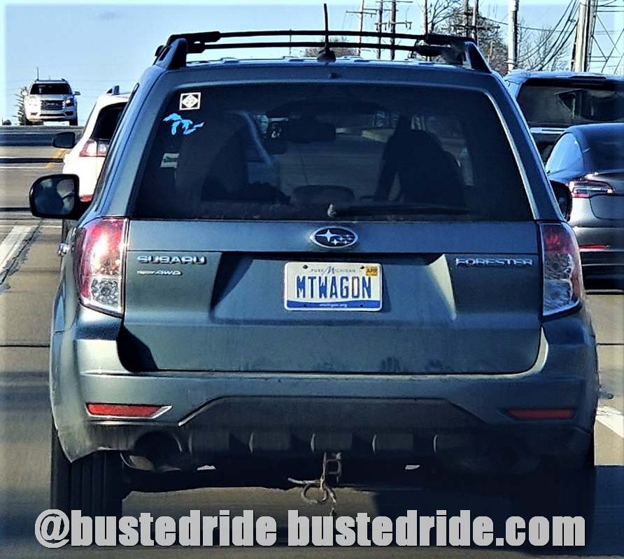 MTWAGON - Vanity License Plate by Busted Ride