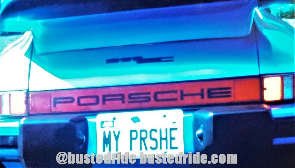 OFFICE SPACE Bill Lumbergh vanity Porsche vanity plate MY PRSHE 