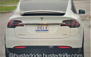 TESLA M - Vanity License Plate by Busted Ride