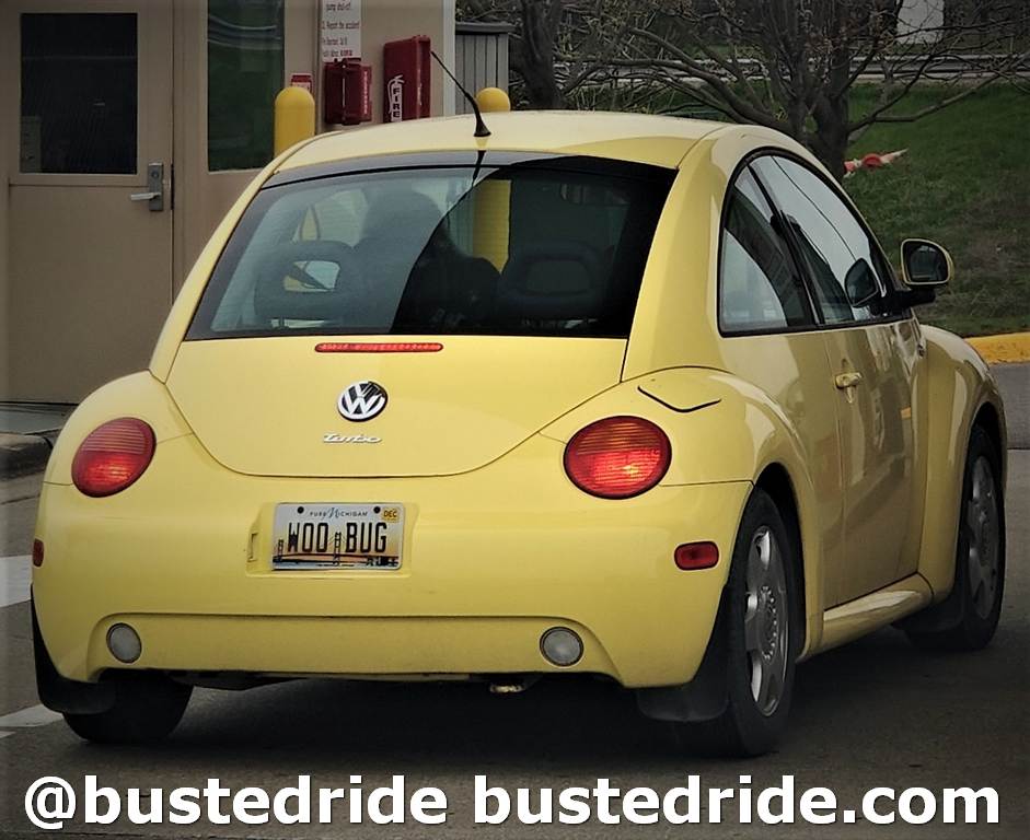 WOO BUG - Vanity License Plate by Busted Ride