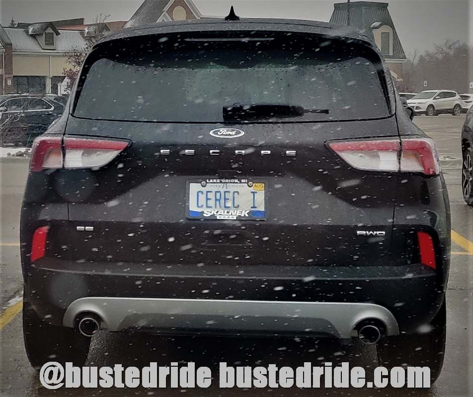 CEREC I - Vanity License Plate by Busted Ride