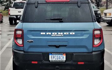 EPCOACH - Vanity License Plate by Busted Ride