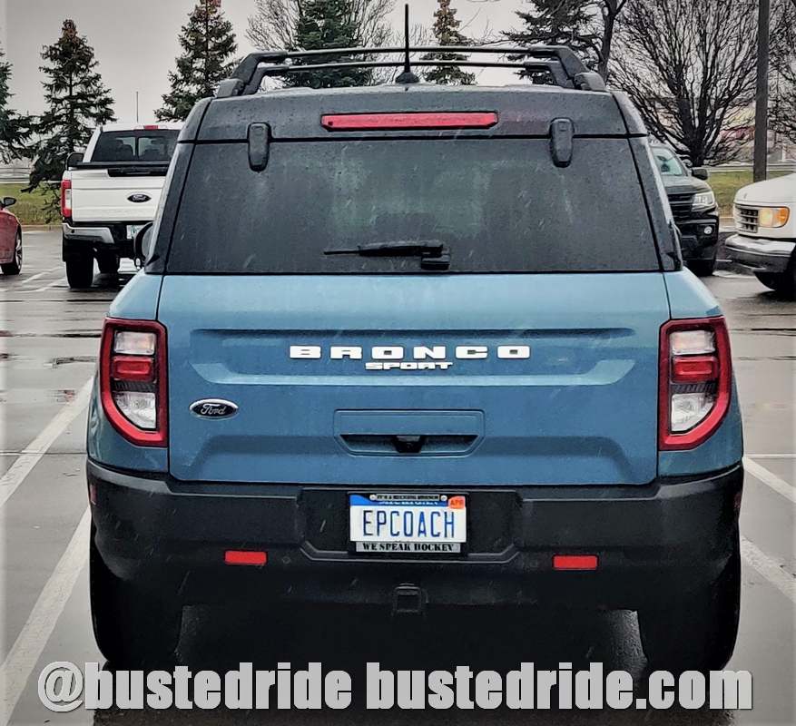 EPCOACH - Vanity License Plate by Busted Ride