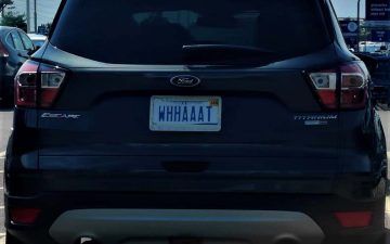 WHHAAAT - Vanity License Plate by Busted Ride