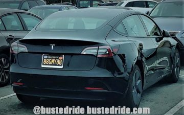 88GMY88 - Vanity License Plate by Busted Ride