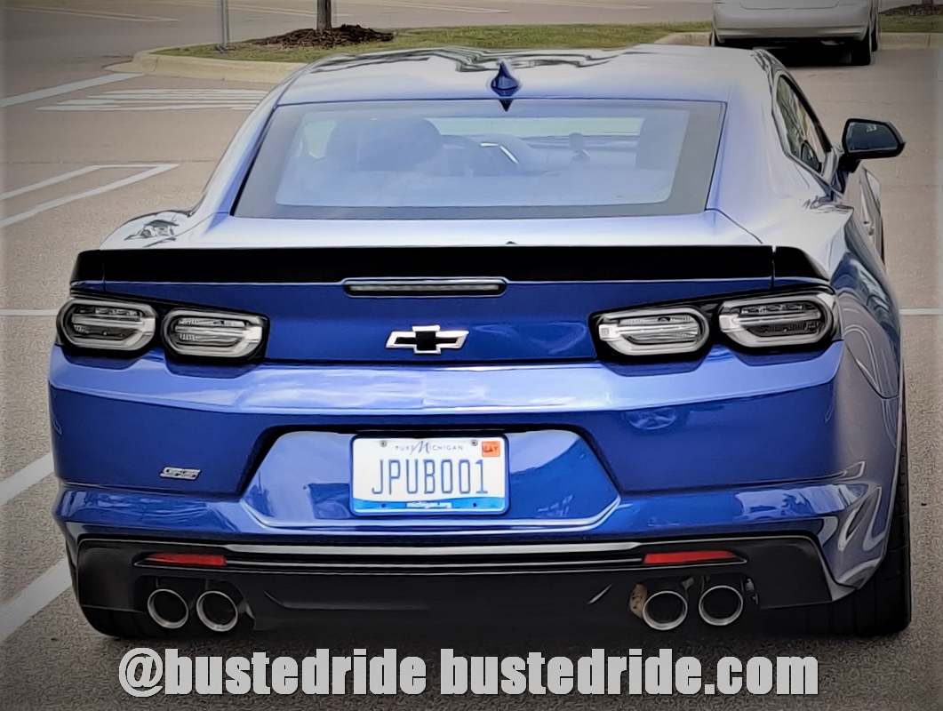 JPUB001 - Vanity License Plate by Busted Ride