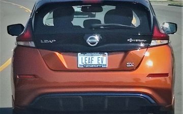 LEAF EV - Vanity License Plate by Busted Ride