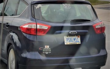 PSALM51 - Vanity License Plate by Busted Ride