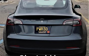 PWR3D - Vanity License Plate by Busted Ride