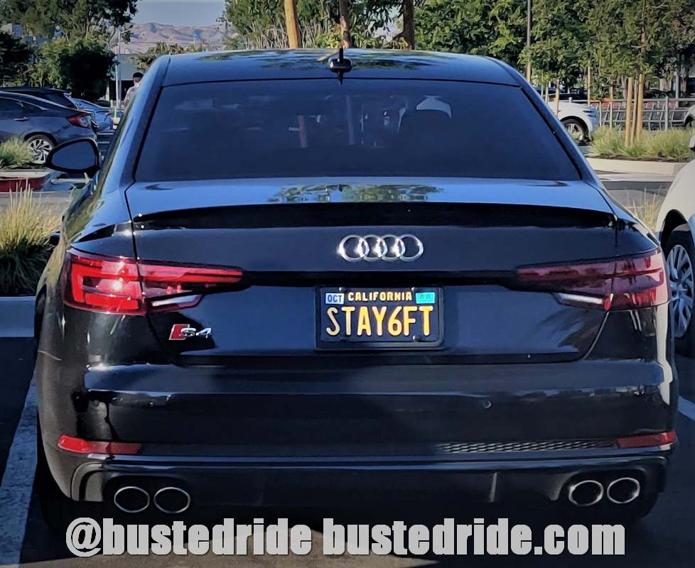 STAY6FT - Vanity License Plate by Busted Ride