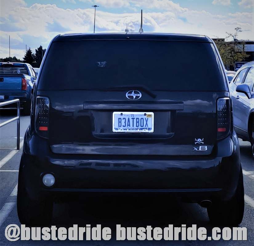 B3ATB0X - Vanity License Plate by Busted Ride