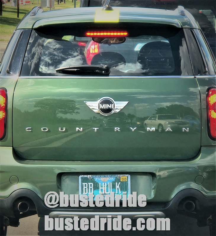 BB HULK - Vanity License Plate by Busted Ride