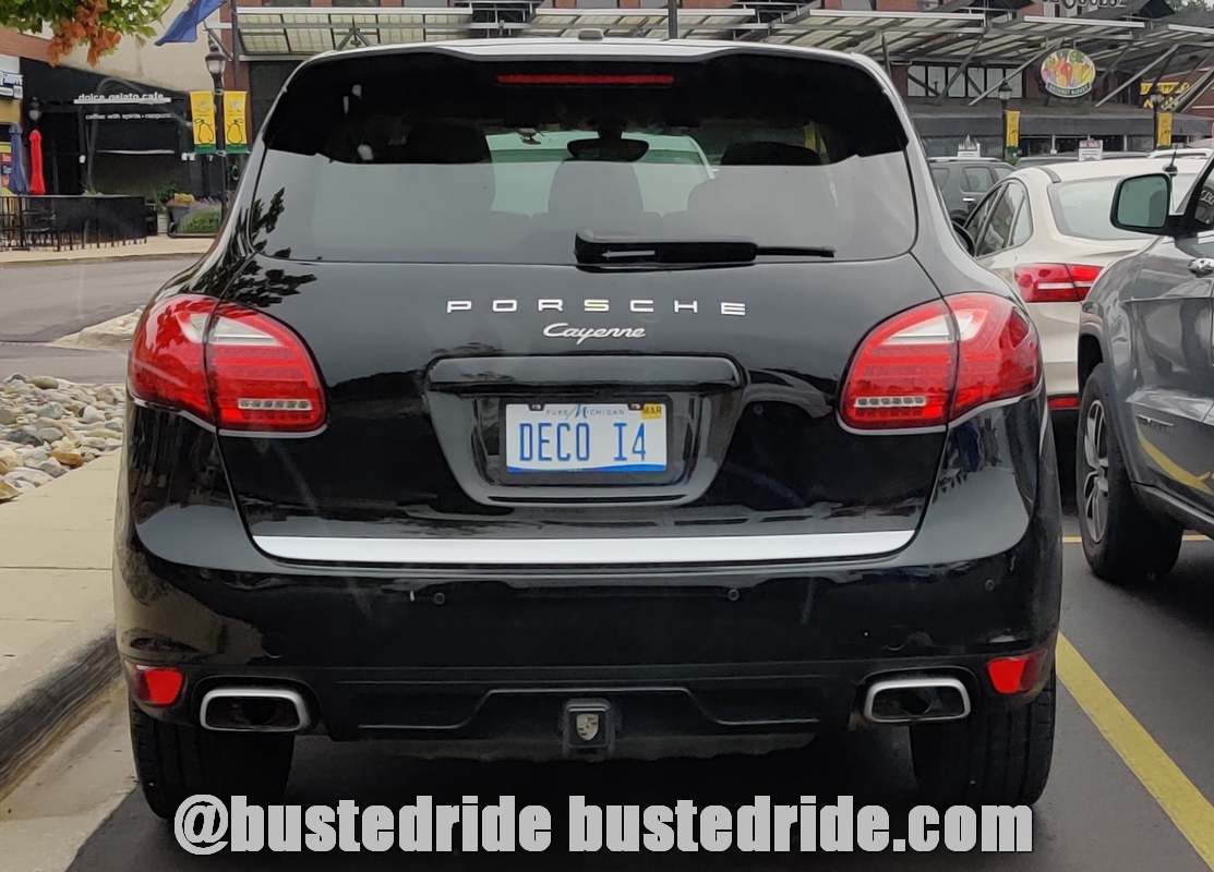 DECO I4 - Vanity License Plate by Busted Ride