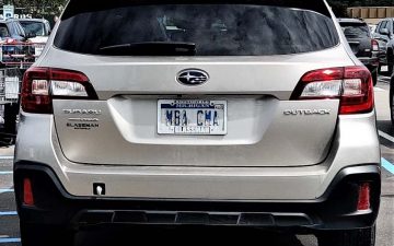 MBA CMA - Vanity License Plate by Busted Ride