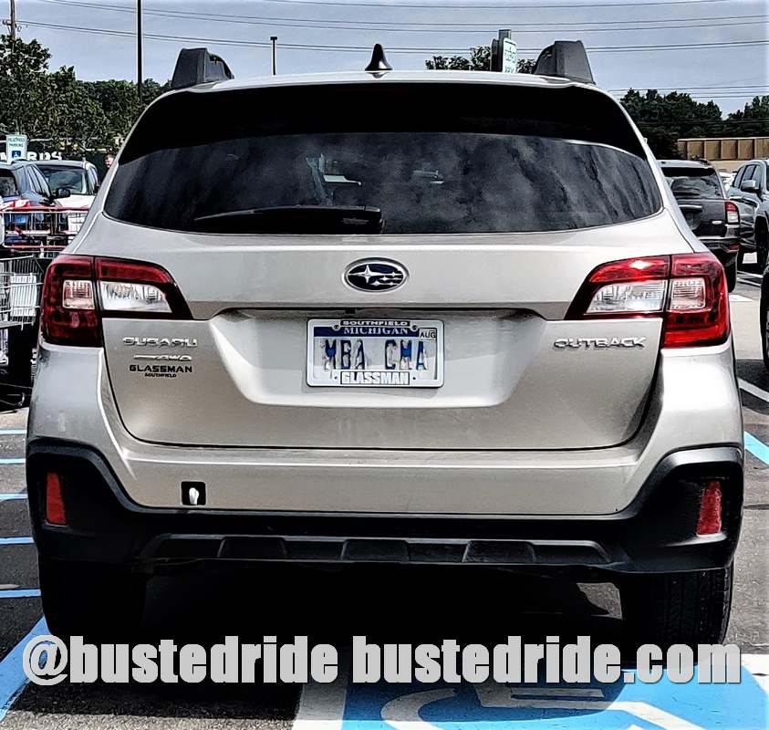 MBA CMA - Vanity License Plate by Busted Ride