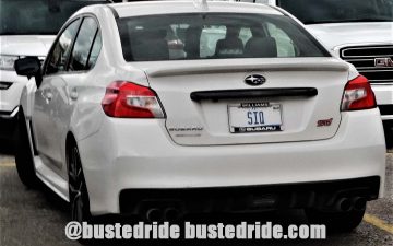 SIQ - Vanity License Plate by Busted Ride