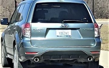 YOGINI - Vanity License Plate by Busted Ride