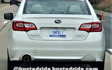 TMPRLY - Vanity License Plate by Busted Ride