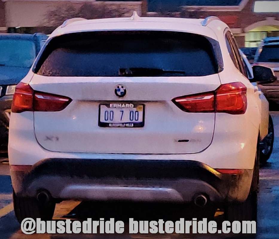 00 7 00 - Vanity License Plate by Busted Ride
