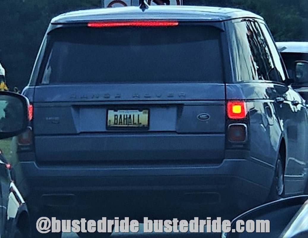 BAHALL - Vanity License Plate by Busted Ride