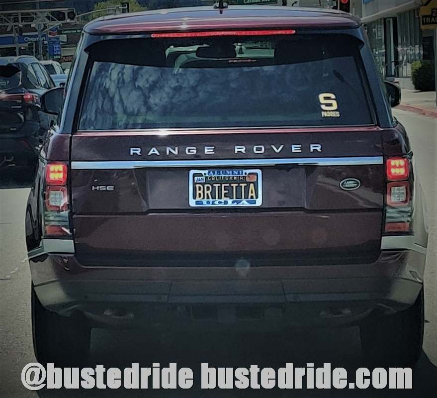 BRTETTA - Vanity License Plate by Busted Ride