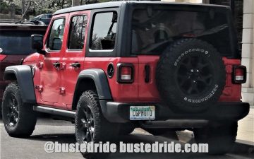 CGPHOTO - Vanity License Plate by Busted Ride