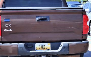 EXCEL - Vanity License Plate by Busted Ride