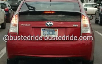 GLORIBE - Vanity License Plate by Busted Ride