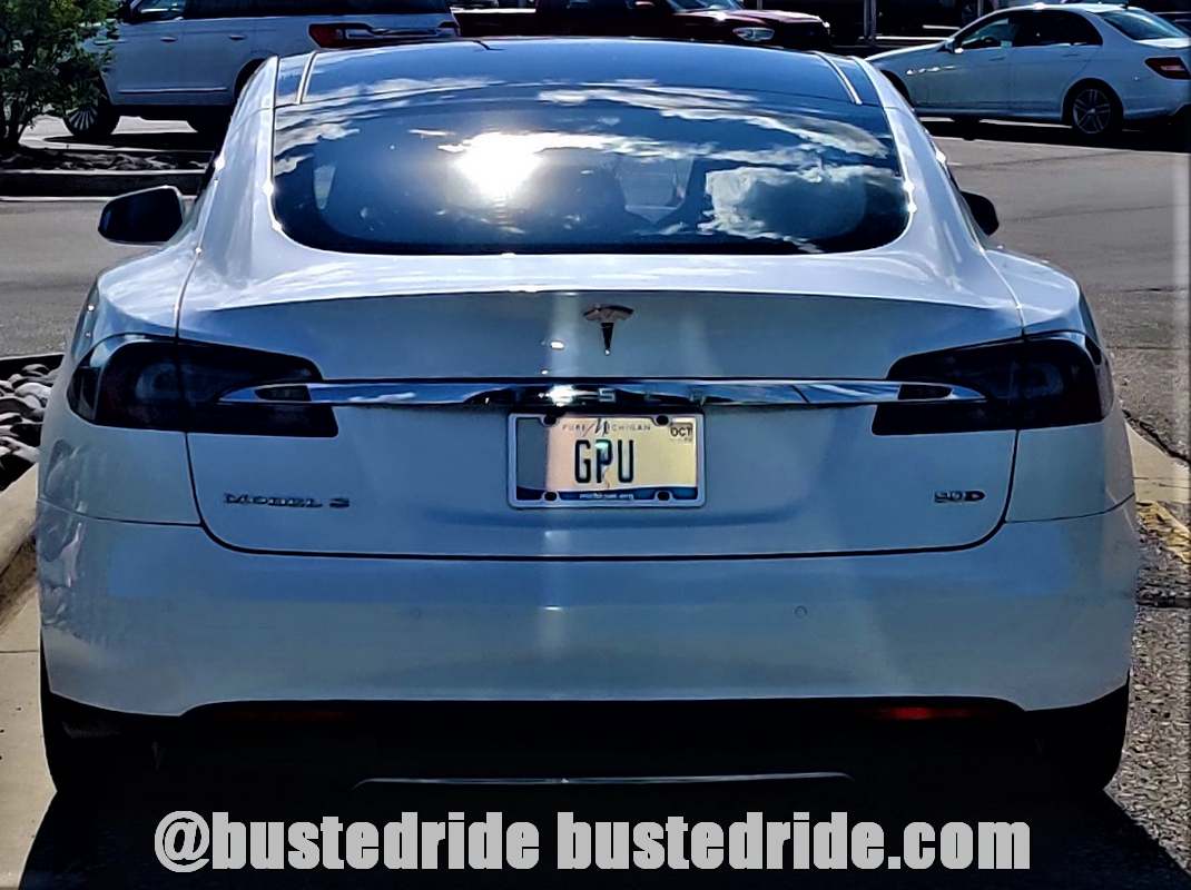 GPU - Vanity License Plate by Busted Ride