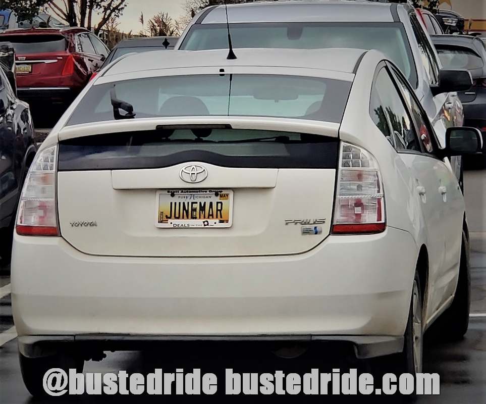 JUNEMAR - Vanity License Plate by Busted Ride