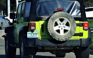 LIBJEEP - Vanity License Plate by Busted Ride